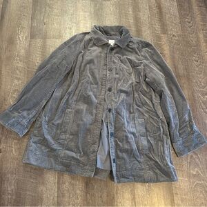 J. Jill Corduroy Shirt Jacket L Oversized Button Front